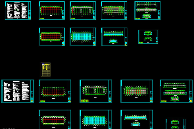 南岸钢结构厂房图纸