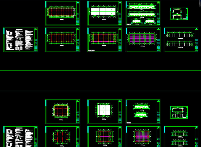 南岸钢结构厂房图纸