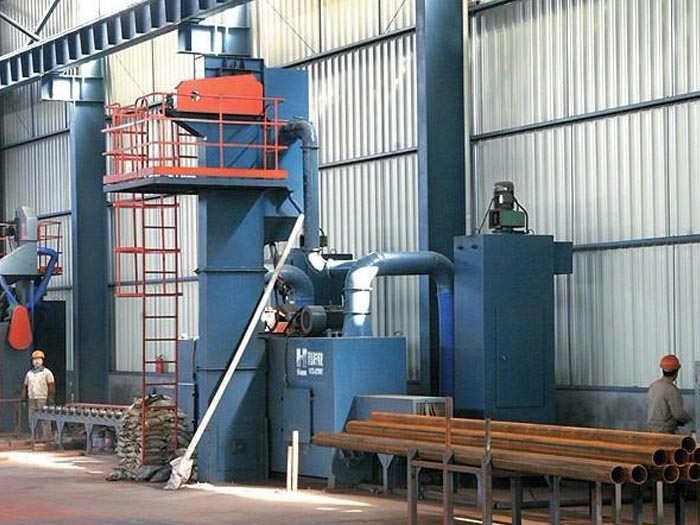 南岸网架杆件拋丸