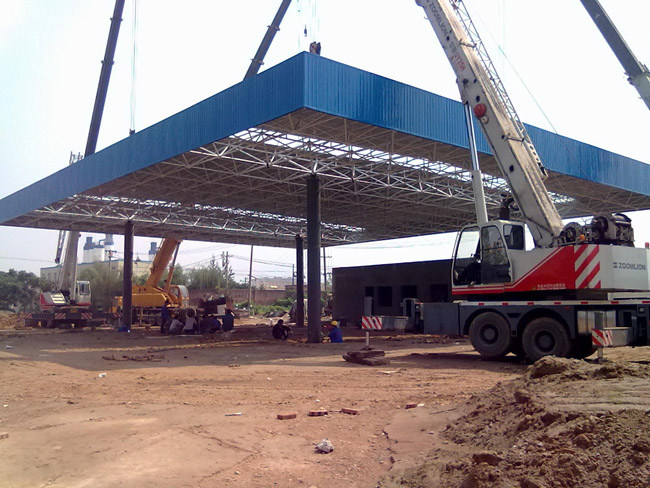 南岸加气站网架工程